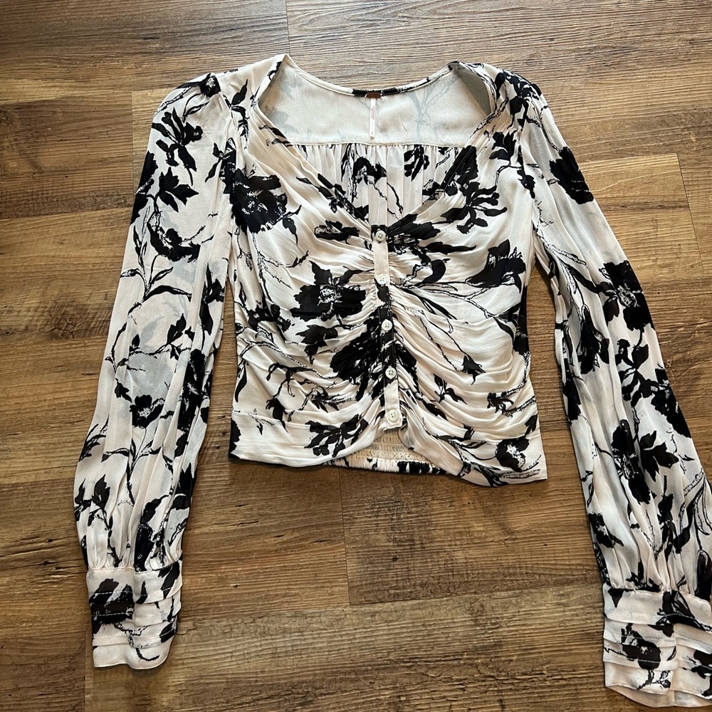 Free people floral blouse